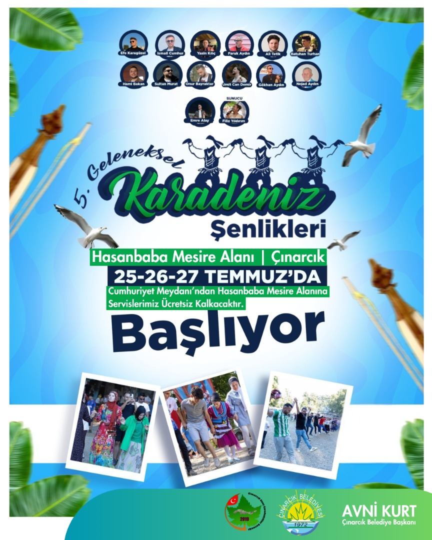 5. GELENEKSEL KARADENİZ ŞENLİKLERİ BAŞLIYOR