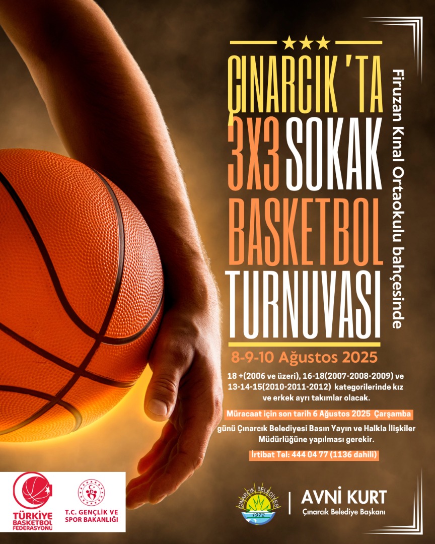 ÇINARCIK'TA SOKAKLAR BU YAZ BASKETBOL HEYECANIYLA ŞENLENECEK