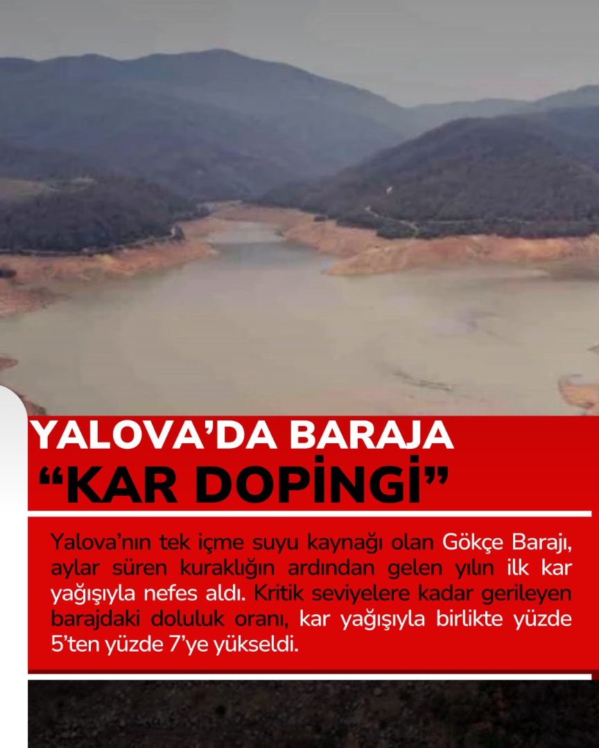 YALOVA’DA BARAJA “KAR DOPİNGİ”